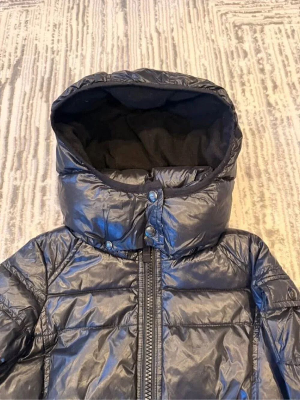 S13 girls size 4 Black Down Fill Puffer Winter coat Retails $170